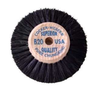 Lathe Brushes - Weber 2 Rows Converging Bristles 12/pkg