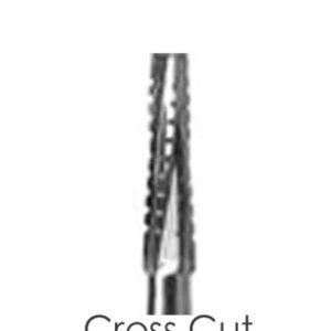 FG Carbide Burs - Cross-Cut Tapered Fissure Flat End